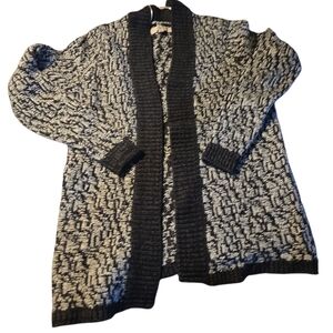 Loft  Black and White Sweater